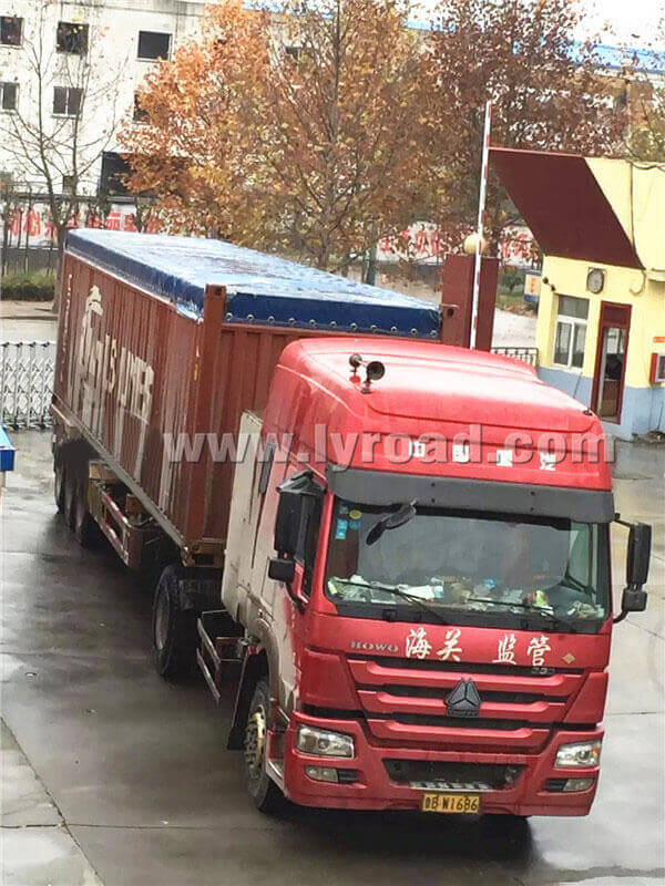 Asphalt Plant Load in the Snow for Brazil Client